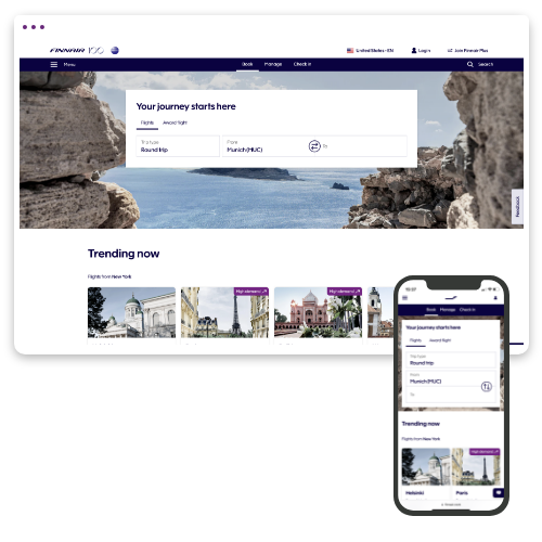 Finnair website